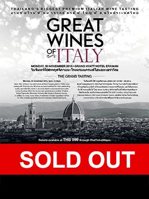 JAMESSUCKLING.COM PRESENTS GREAT WINES OF ITALY BANGKOK