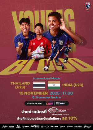 U23 International Match Thailand vs India