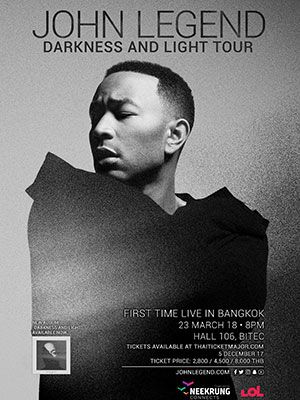 JOHN LEGEND DARKNESS AND LIGHT TOUR LIVE IN BANGKOK