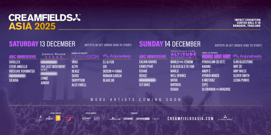 Creamfields Asia 2025 Creamfields Asia 2025