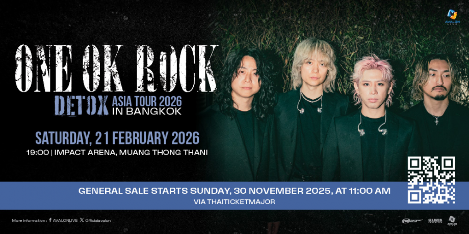 ONE OK ROCK DETOX Asia Tour 2026 in Bangkok ONE OK ROCK DETOX Asia Tour 2026 in Bangkok