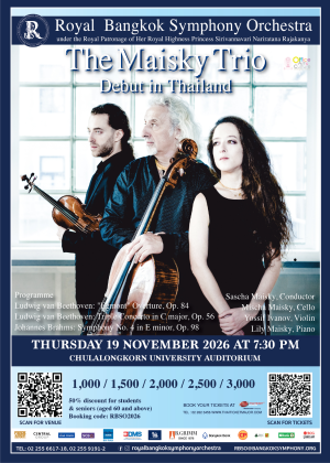 RBSO 2026 : The Maisky Trio Debut in Thailand