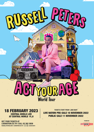 RUSSELL PETERS ACT YOUR AGE World Tour 2023