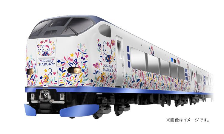 Hello Kitty Haruka รถไฟสุดคิวท์ วิ่งจากสนามบินคันไซไปเกียวโต เริ่ม 29 ม.ค. นี้