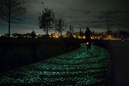 สุดยอดไอเดีย ทางปั่นจักรยานเรืองแสง ประเทศเนเธอร์แลนด์