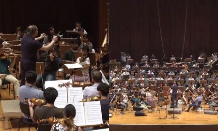 ชมบรรยากาศการซ้อม บทกวีอันหวาบหวาม ของวง Thailand Philharmonic Orchestra
